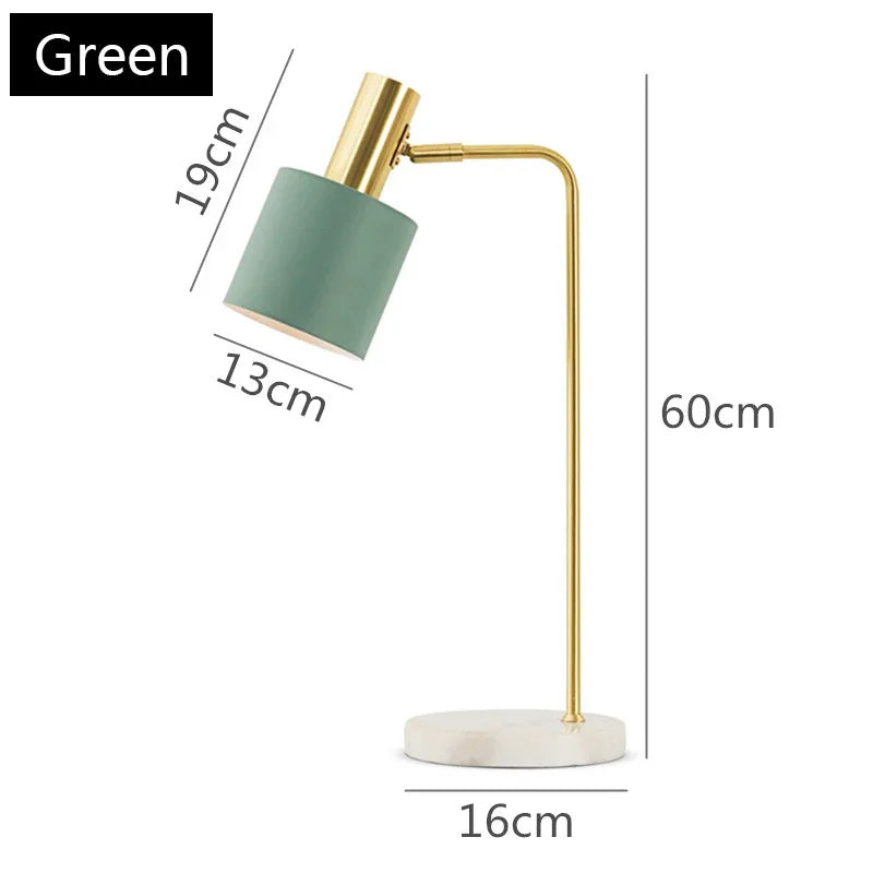 lampe de bureau led nordique réglable pour lecture et décoration