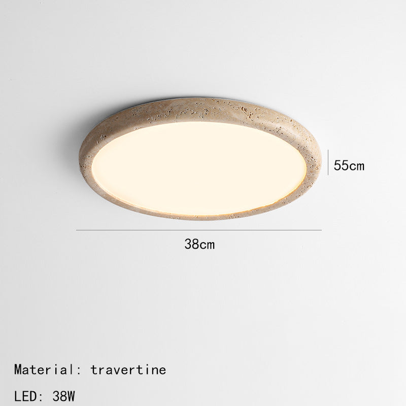 Plafonnier LED en Pierre Naturelle – Éclairage Élégant et Chaleureux pour Salon et Chambre
