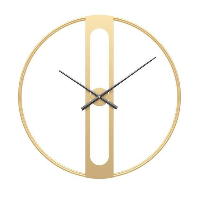 Horloge murale design rond en métal rétro 50cm Garden