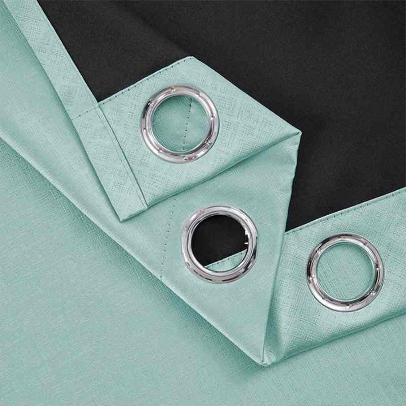 Rideau occultant vert d'eau