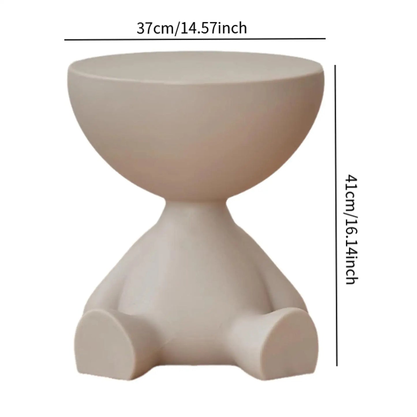 Table d’appoint créative à tête plate – Design moderne et fonctionnel