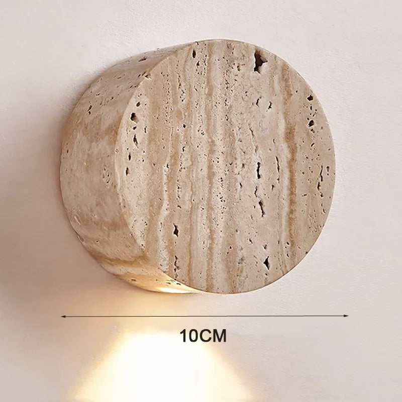 Applique murale style Wabi-Sabi en pierre naturelle – Design japonais raffiné
