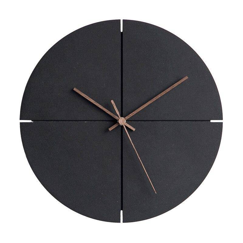 Horloge murale design ronde noire 30cm House