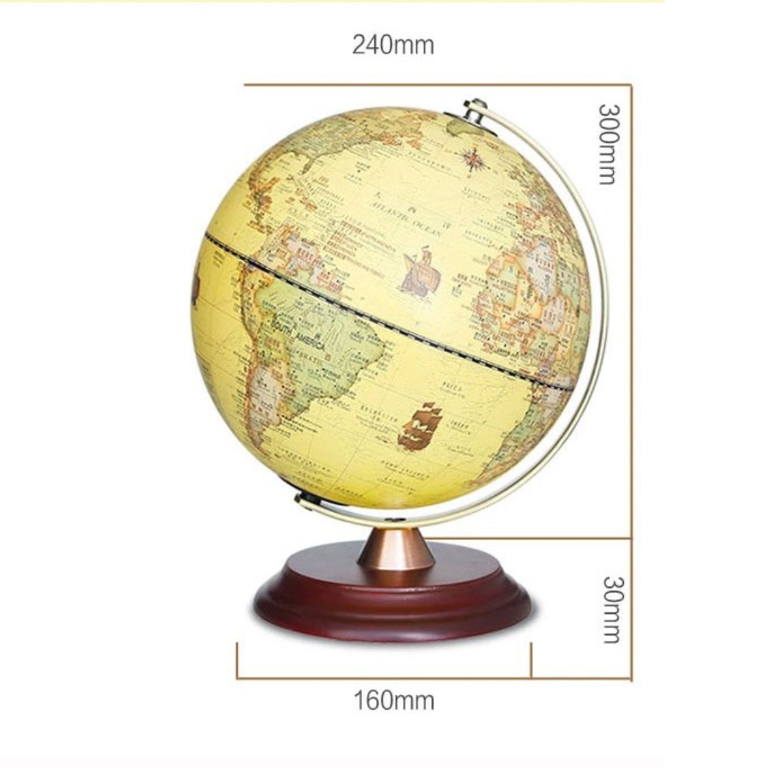 Lampe de chevet LED en globe terrestre