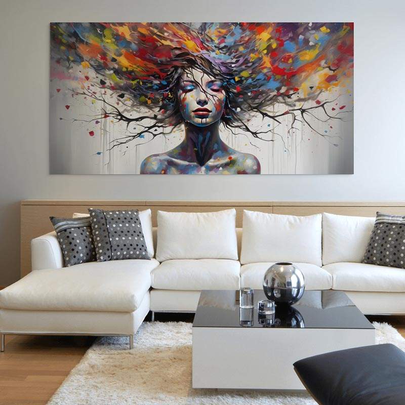 Tableau Moderne Rêve en Couleurs