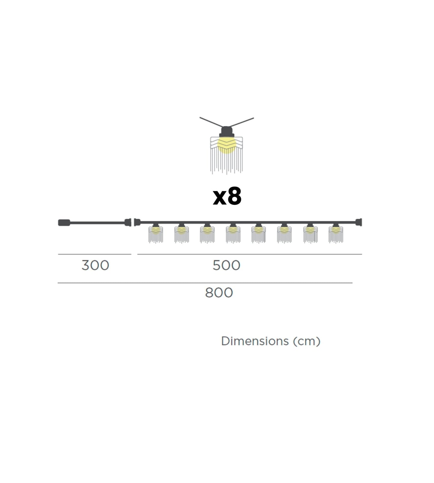 Guirlande lumineuse solaire MYKONOS - Blanc chaud - Extérieur et intérieur