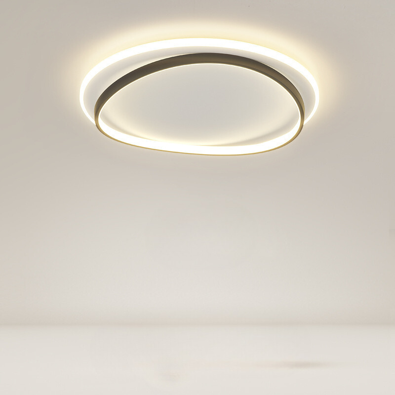 Plafonnier Moderne Noir et Or - Éclairage LED Élégant et Fonctionnel