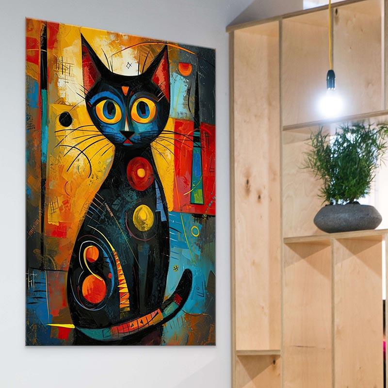 Tableau Chat Coloré