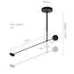Plafonnier Led design nordique pour Tables basses de restaurant bureaux de chambre lampes suspendues noires luminaire de décoration de la maison