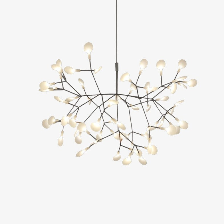 Suspension design moderne LED arbre couleur cuivré ou noir Home