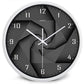 Horloge murale design noire style 3D avec chiffres Vortex