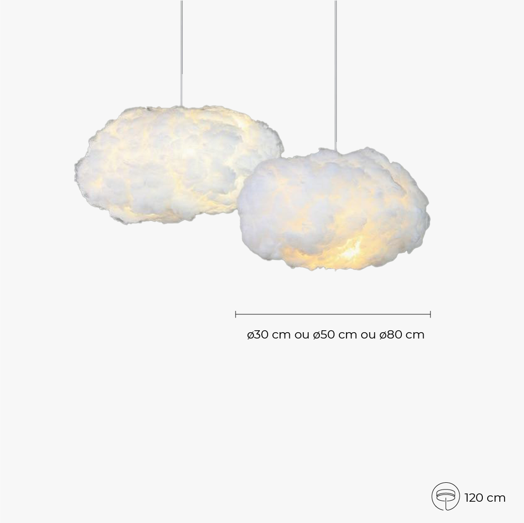 Suspension Lumineuse CloudLume – Un Éclairage Poétique et Apaisant