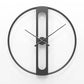 Horloge murale design rond en métal rétro 50cm Garden