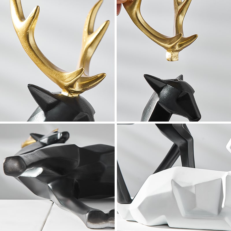 Sculpture Cerf (deux éléments)