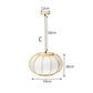 Suspension design en bambou LED avec abat-jour arrondi style japonais