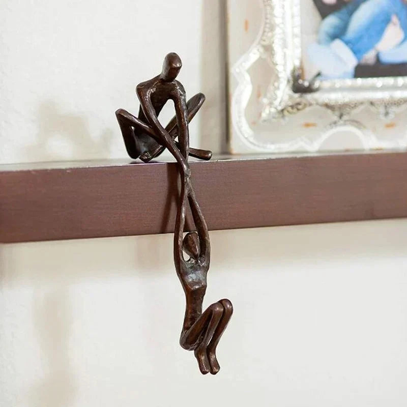Sculpture Équilibre & Amour – Déco Symbolique & Cadeau Idéal