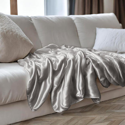 Plaid de luxe en soie