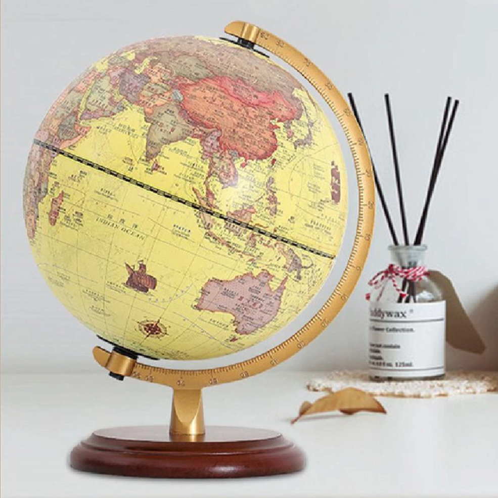 Lampe de chevet LED en globe terrestre