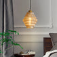 BrassGlow - Suspension en verre en forme de chair en laiton
