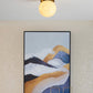 Plafonnier Moon Glow en Albâtre et Laiton - Éclairage LED Doux et Élégant pour Salon et Chambre