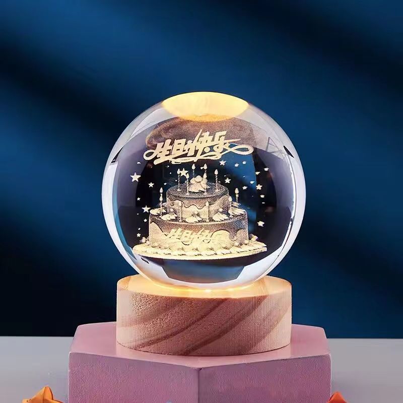 LumiOrb | Lumière en cristal 3D créative