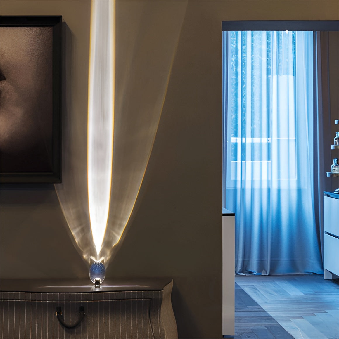Lampe Cristalline Étoilée - Plongez dans la Magie du Ciel Nocturne
