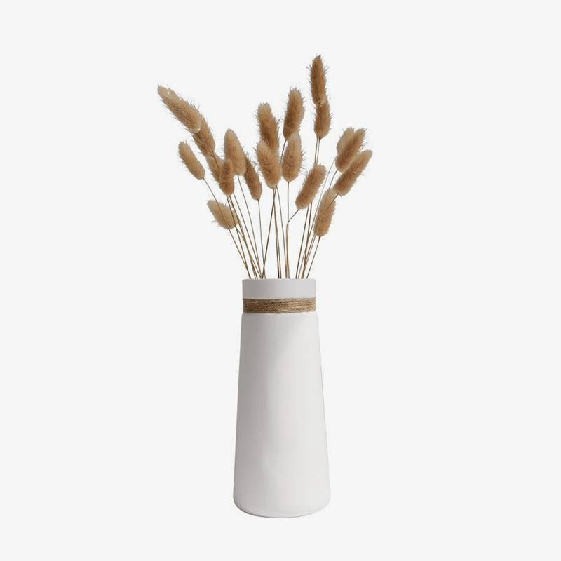 Vase moderne en céramique blanc style Japan Artist