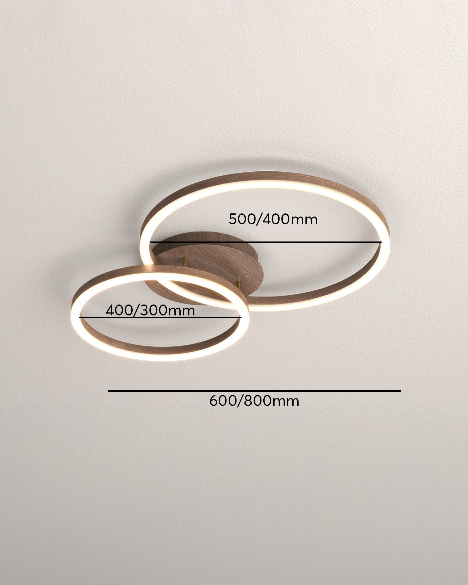 Plafonnier Éléphant en Anneau LED - Luminaire Moderne Design Géométrique avec Éclairage Économe en Énergie