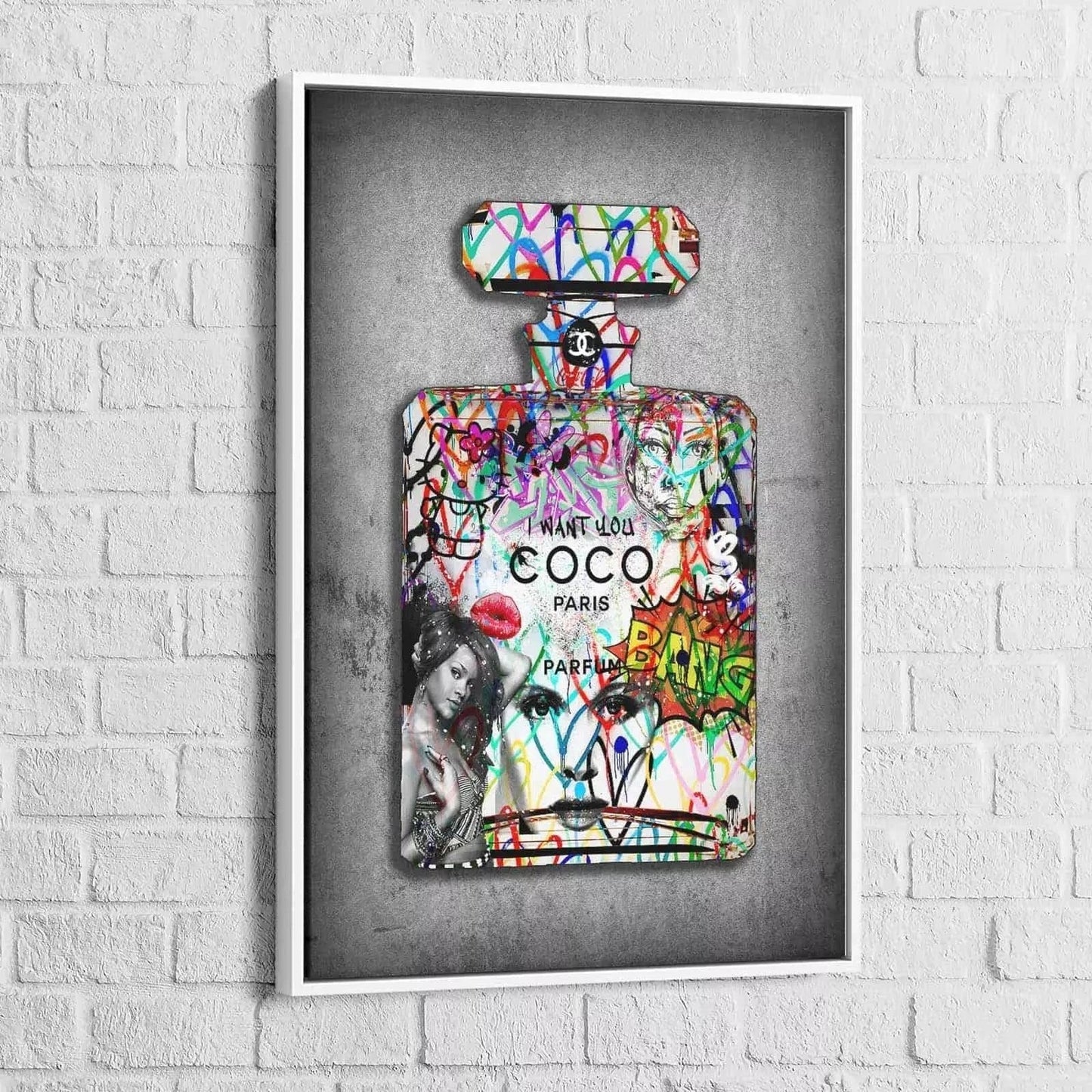 Tableau Street Art Chanel I Want You