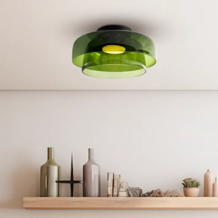 LuxeGlass - Lustre Médiéval de Plafond Luxe