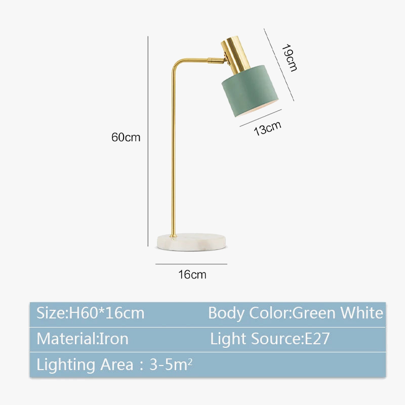 lampe de bureau led nordique réglable pour lecture et décoration