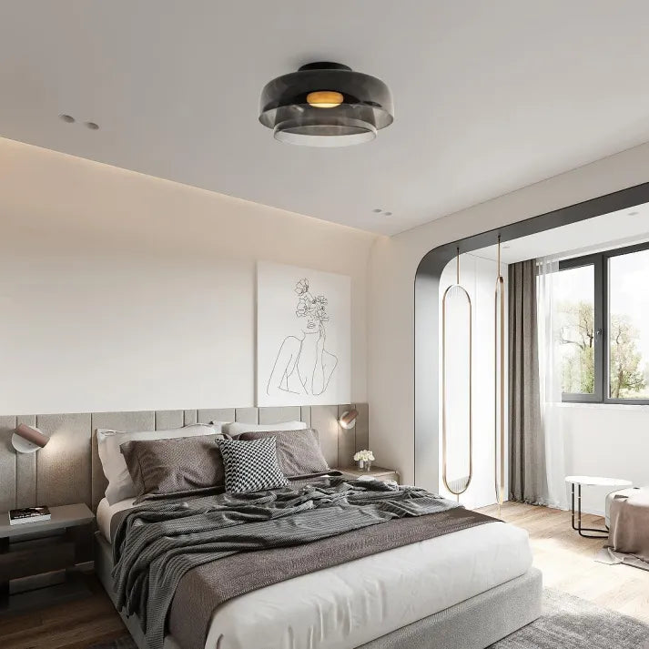 LuxeGlass - Lustre Médiéval de Plafond Luxe