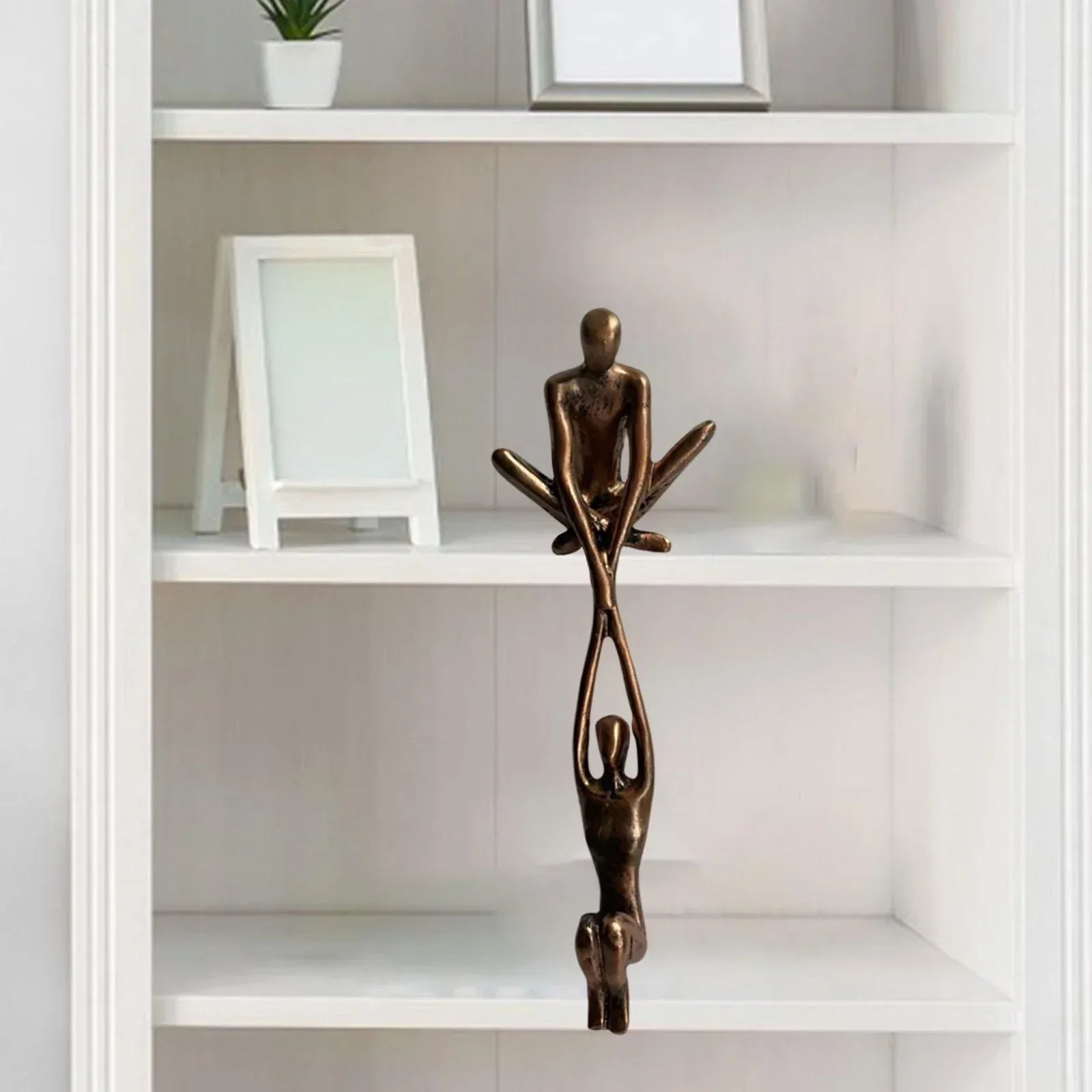 Sculpture Équilibre & Amour – Déco Symbolique & Cadeau Idéal