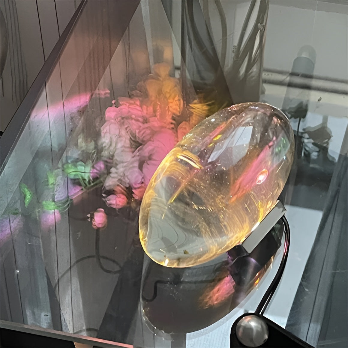 Lampe Cristalline Étoilée - Plongez dans la Magie du Ciel Nocturne