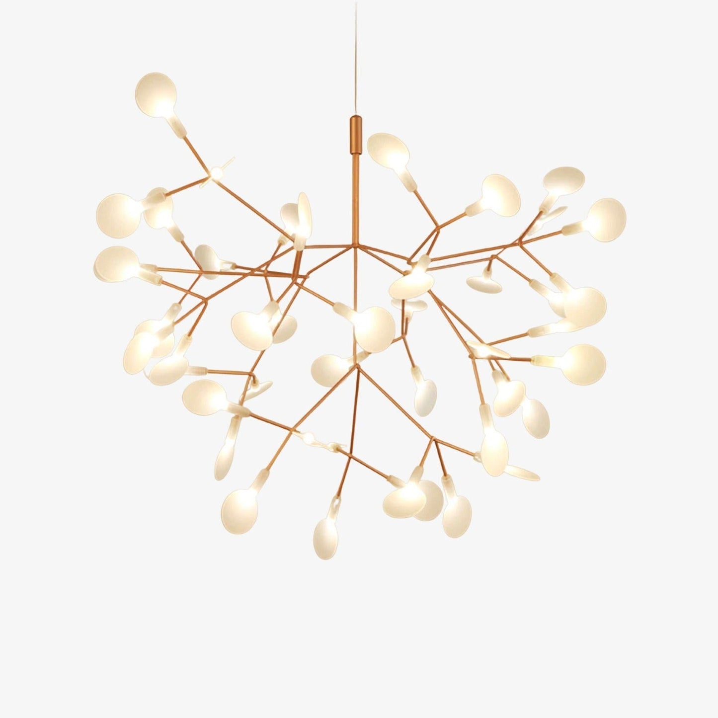 Suspension design moderne LED arbre couleur cuivré ou noir Home