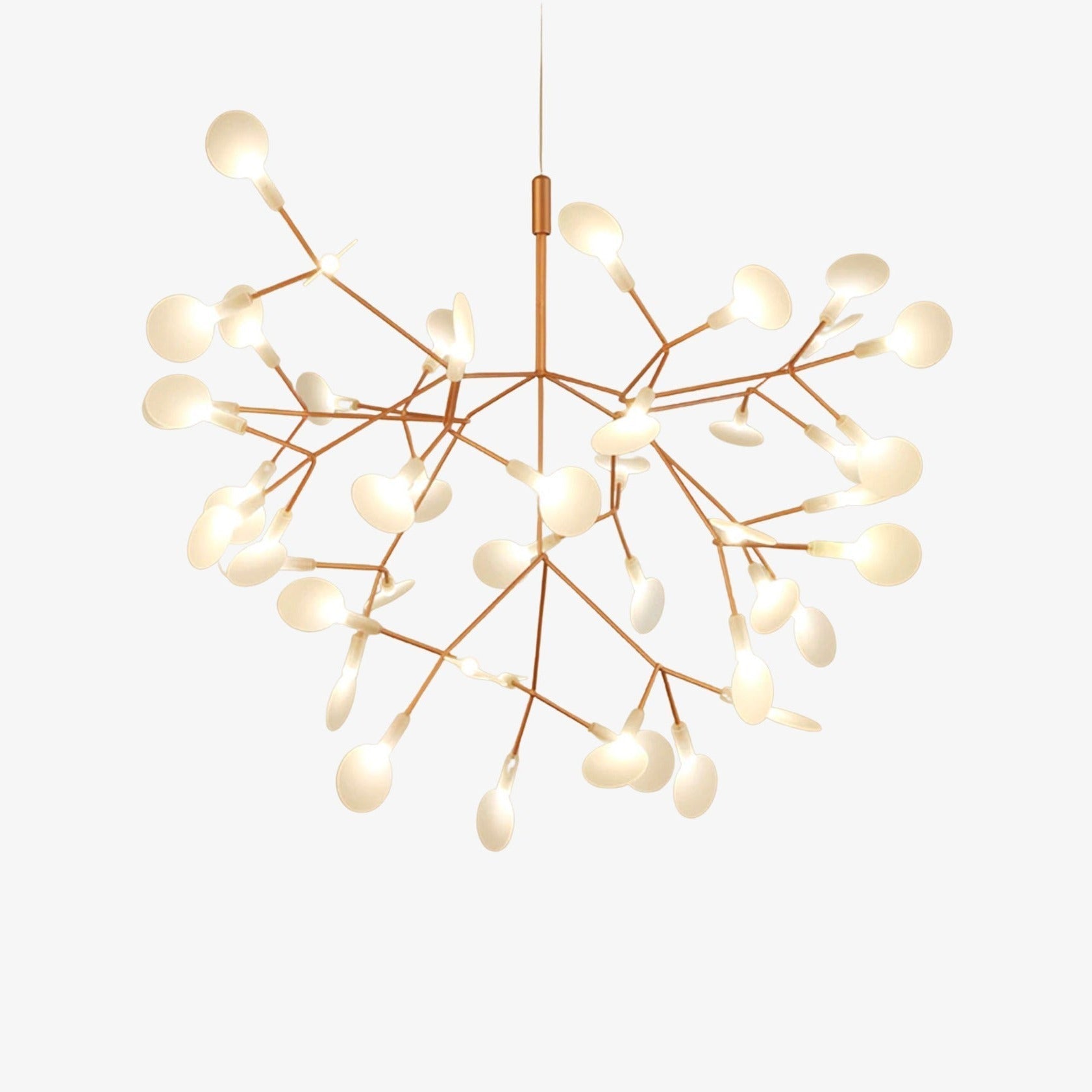 Suspension design moderne LED arbre couleur cuivré ou noir Home
