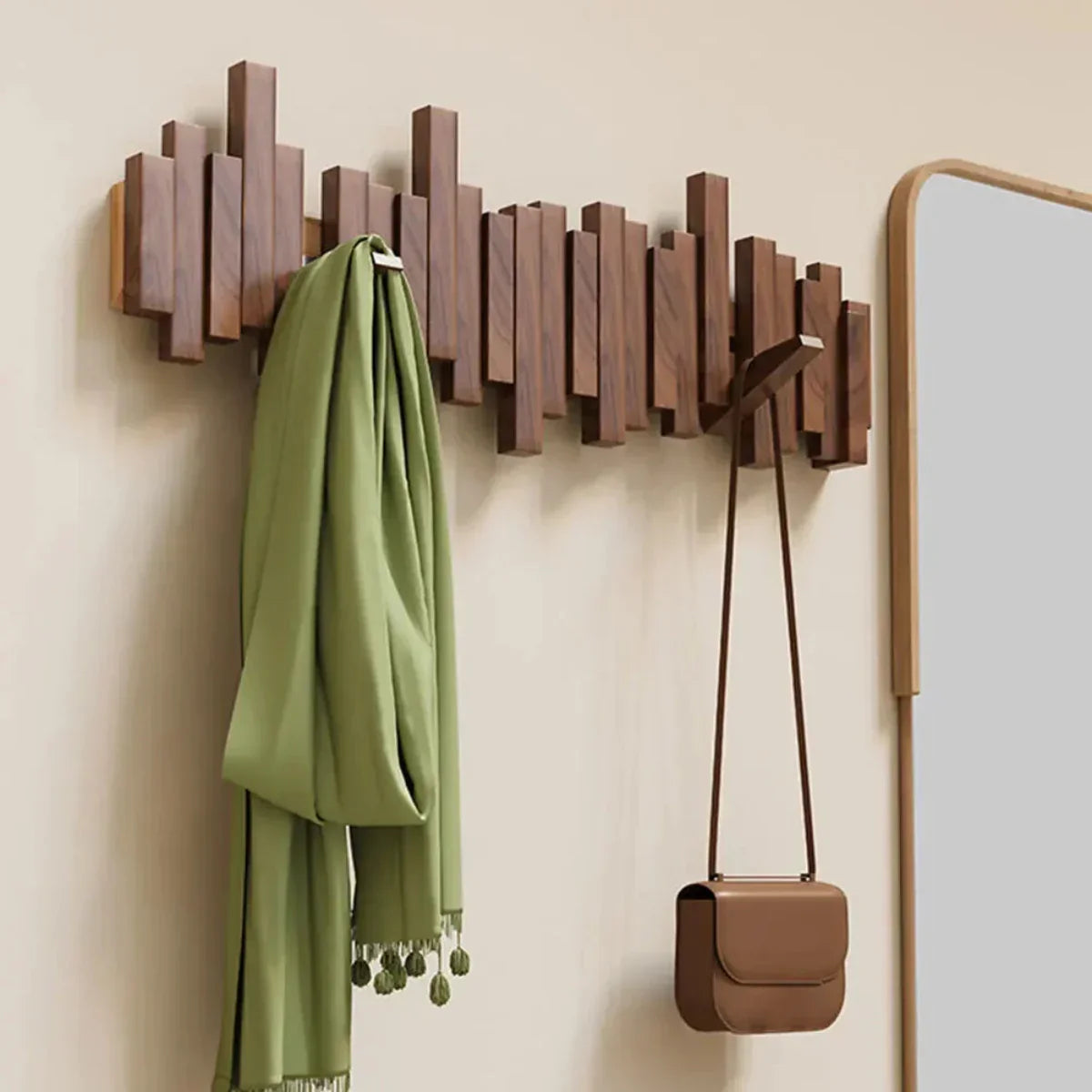 Porte-Manteau Mural WoodHarmonie – Design Élégant & Organisation Optimale