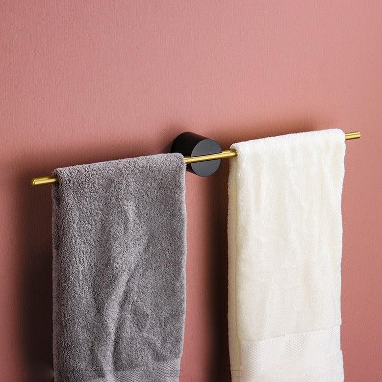 LuxeHang | Étagère à serviettes en métal moderne et élégante, mobile