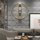 Horloge murale design rond en métal rétro 50cm Garden