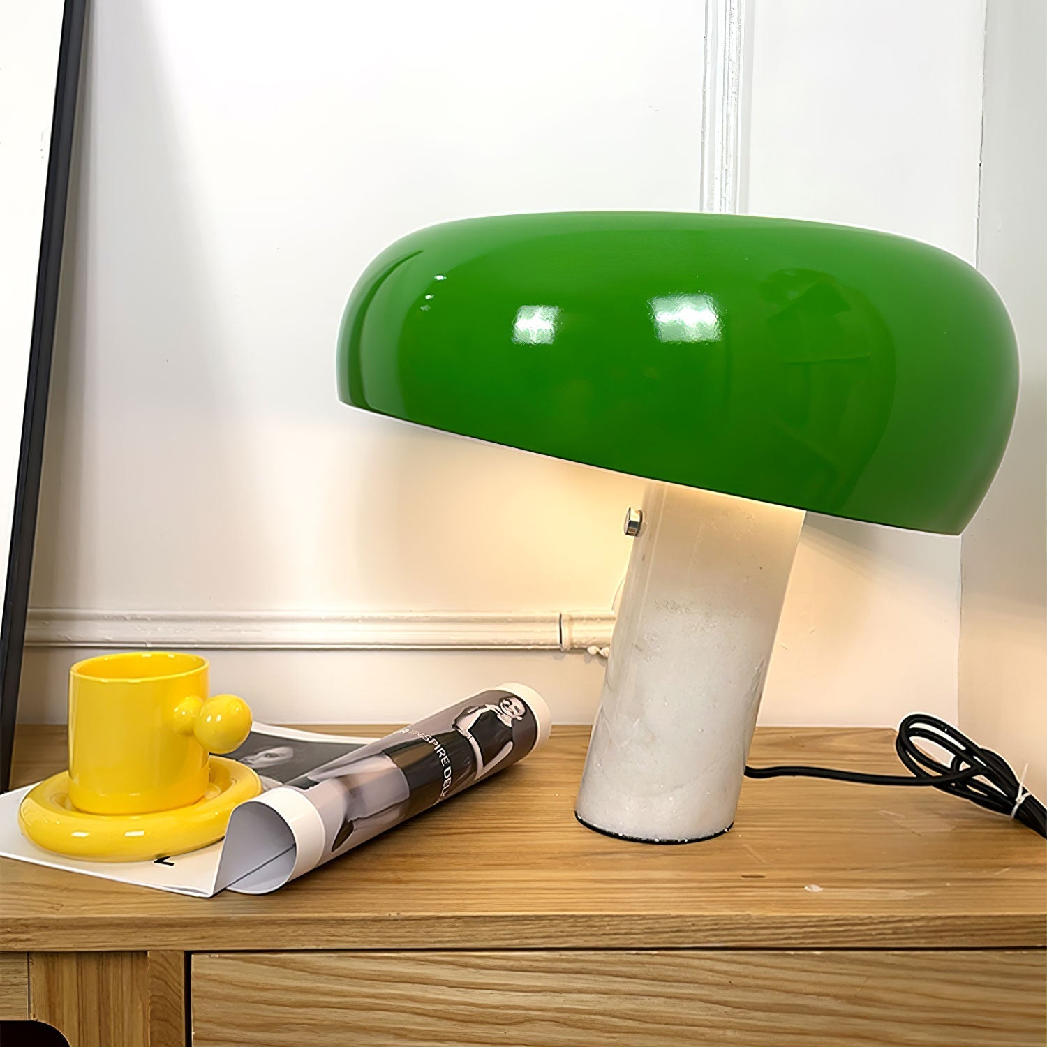 Lampe de Table MarbleGlow – Élégance en Marbre & Éclairage Chaleureux