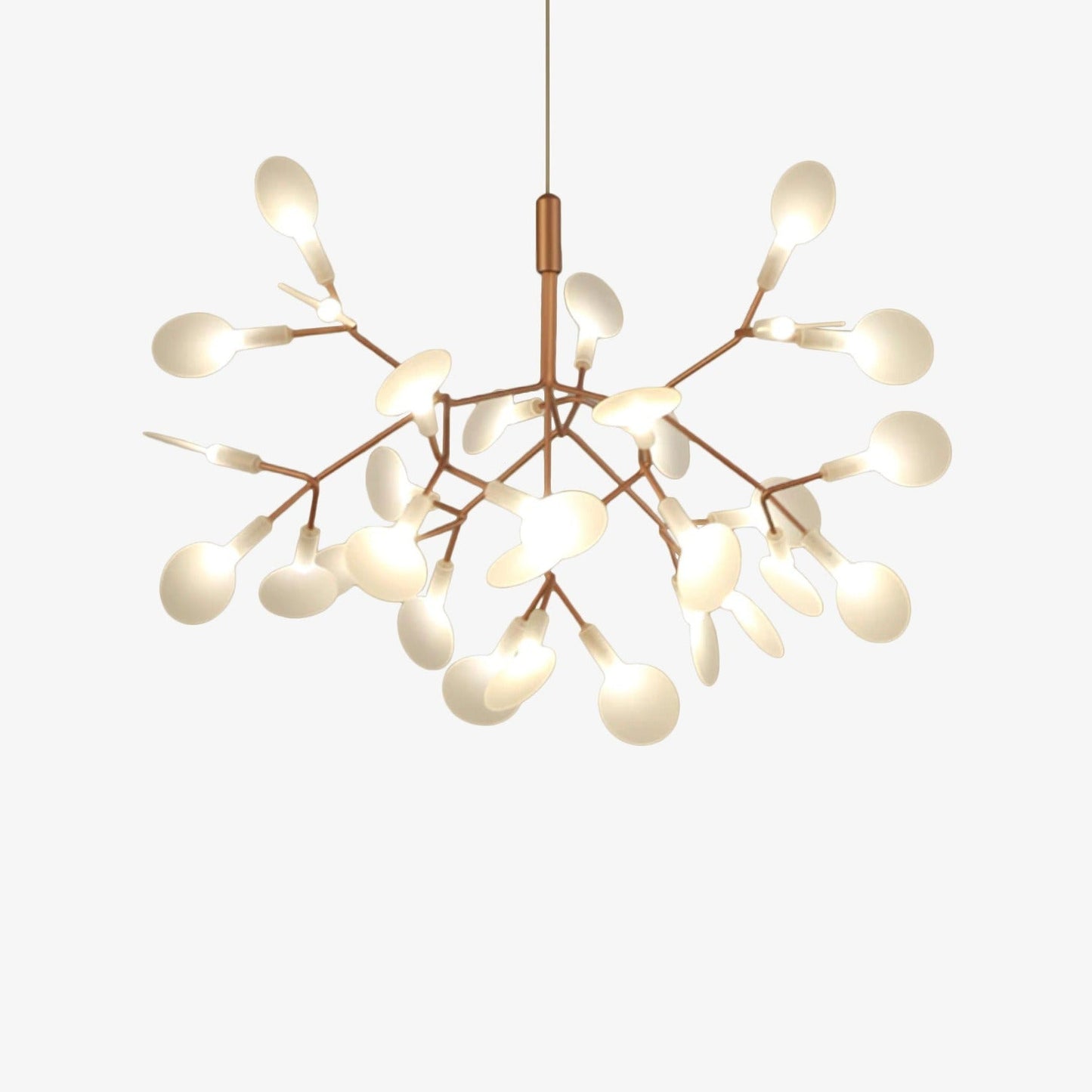 Suspension design moderne LED arbre couleur cuivré ou noir Home