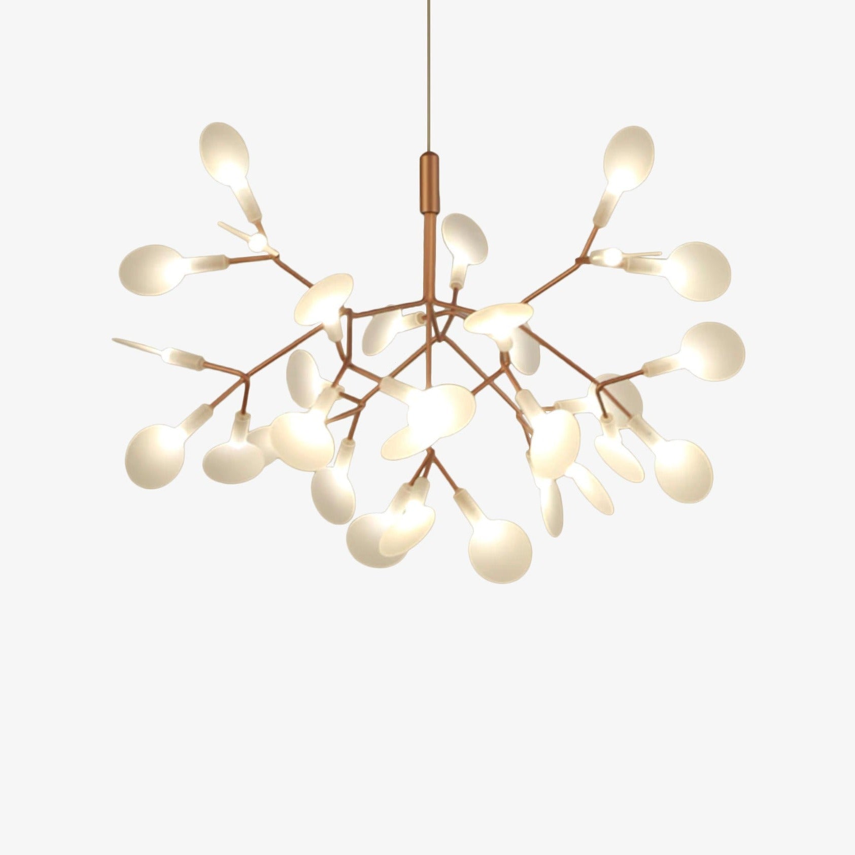 Suspension design moderne LED arbre couleur cuivré ou noir Home