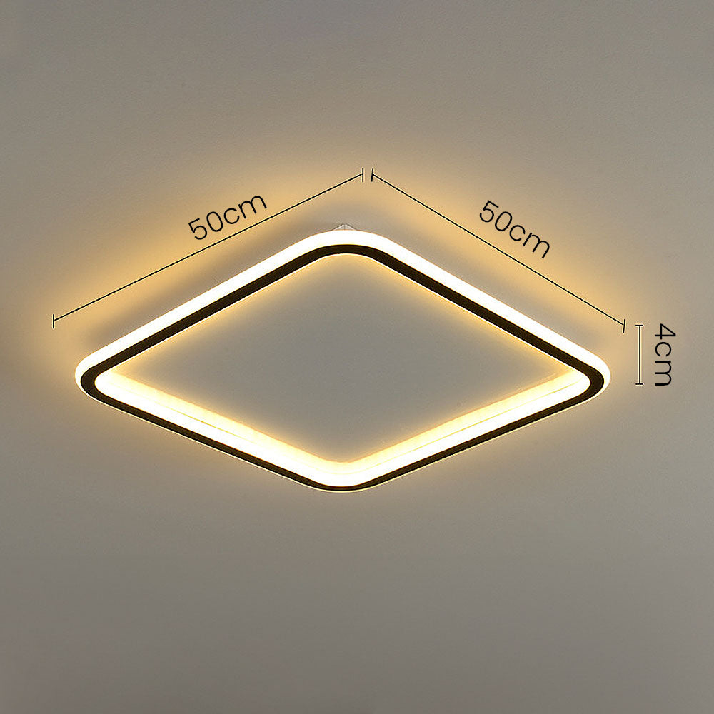 Plafonnier LED Géométrique Moderne - Design Élégant pour Chambre