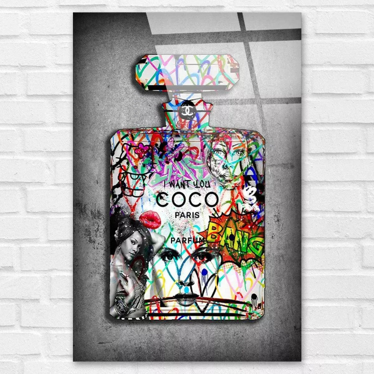 Tableau Street Art Chanel I Want You