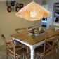 Suspension conique en bambou style paille