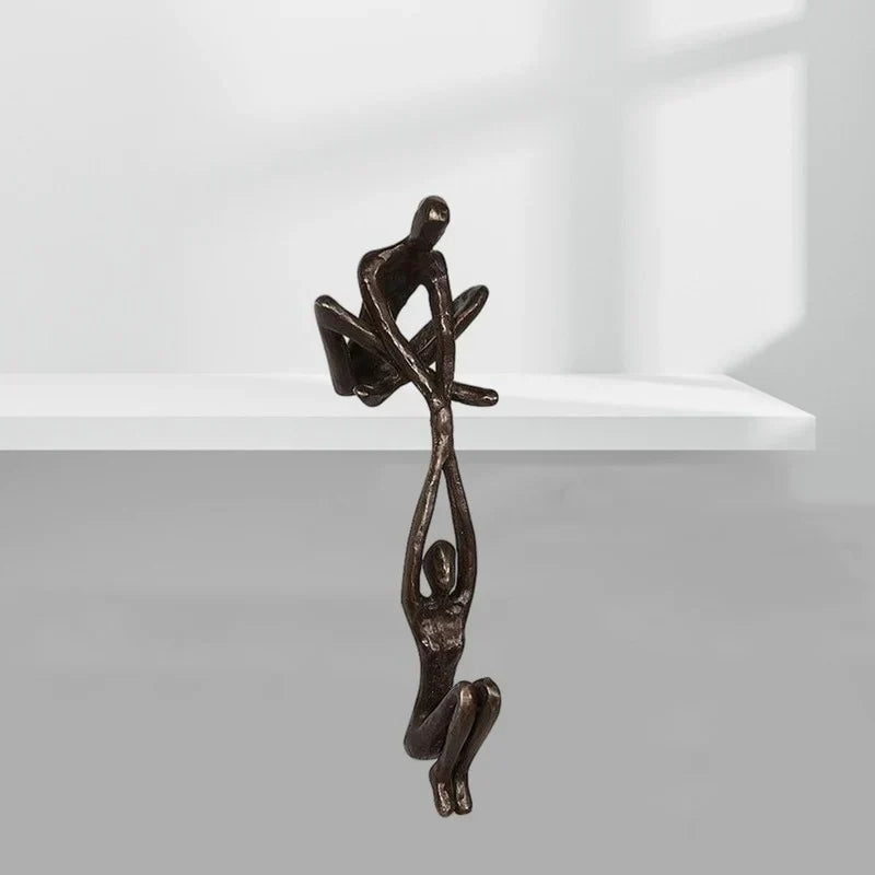 Sculpture Équilibre & Amour – Déco Symbolique & Cadeau Idéal