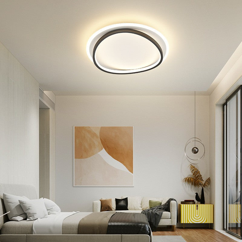 Plafonnier Moderne Noir et Or - Éclairage LED Élégant et Fonctionnel
