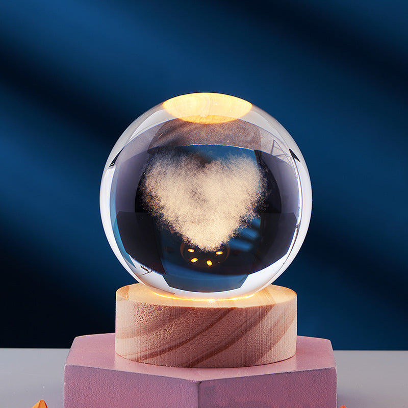 LumiOrb | Lumière en cristal 3D créative