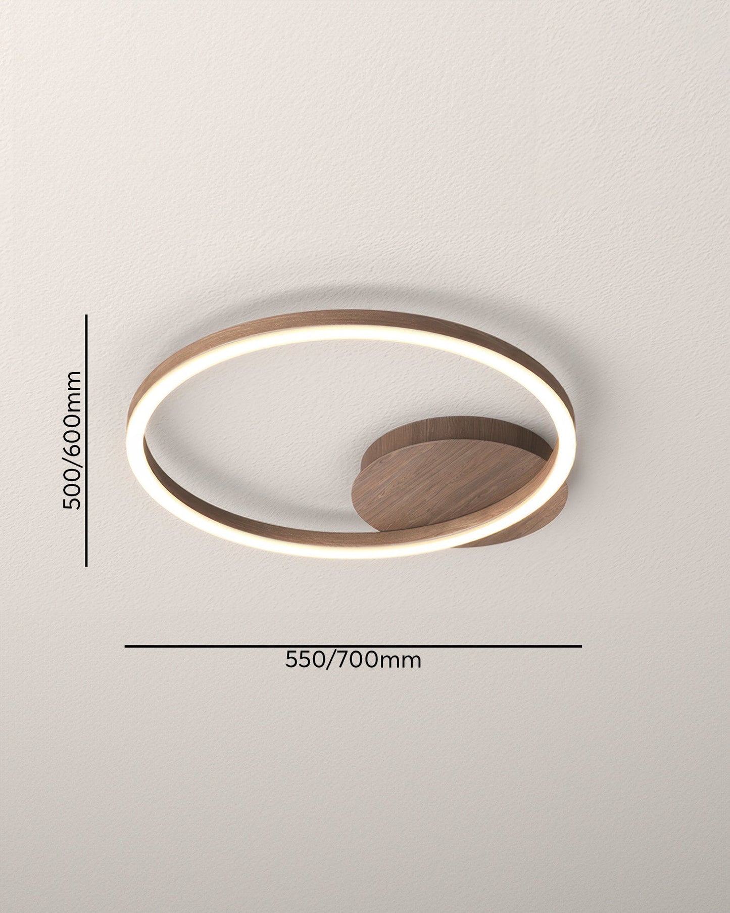 Plafonnier Éléphant en Anneau LED - Luminaire Moderne Design Géométrique avec Éclairage Économe en Énergie
