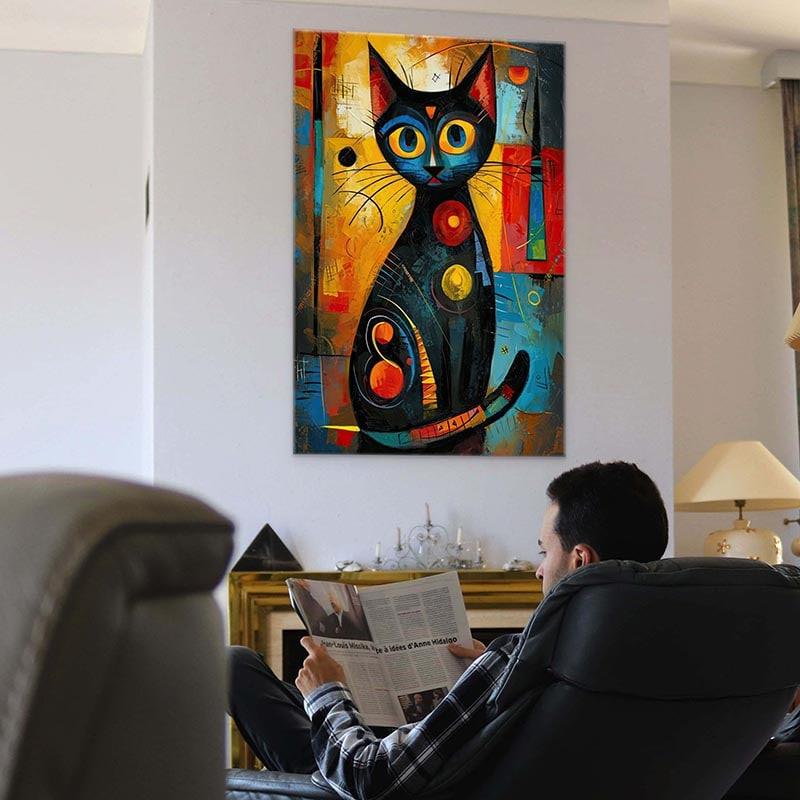 Tableau Chat Coloré
